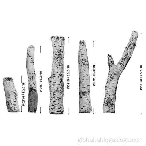 Ceramic Fiber See-through Gas Log ABLE Artificial Decoration for See-through Gas Logs Supplier